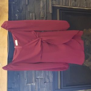 Altar'd state wine colored long sleeve party dress size small